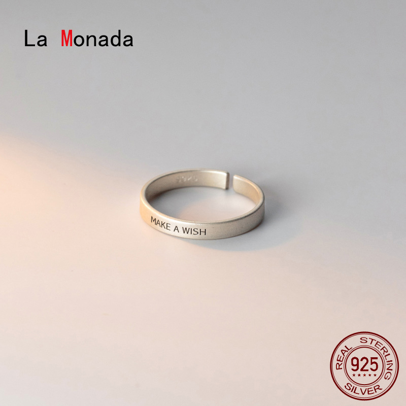 Jewelry Making In La - พจนานุกรม Monada 52-57มม.ปรับขนาดได้925เงินแหวนเงินแท้925แหวนผู้หญิงเครื่องประดับ Silver หญิงปลอม Pearl