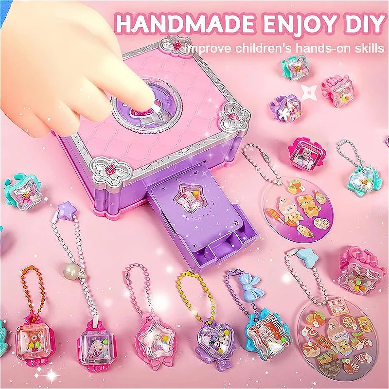 Jewelry Making Kits For Girls - ชุดทำสติกเกอร์ 3 มิติ DIY เครื่องทำเครื่องประดับ งานศิลปะและงานฝีมือ