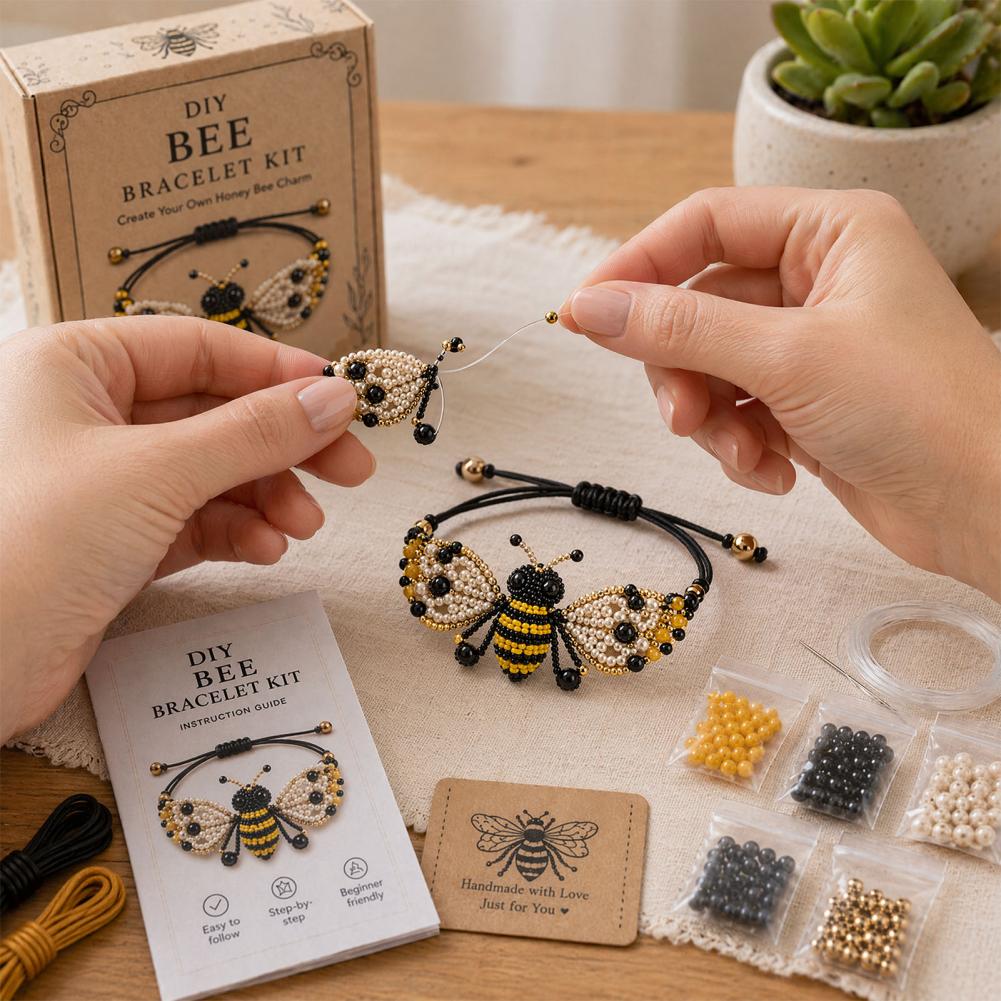 Jewelry Making Kits For Girls - ชุดทำสร้อยข้อมือลูกปัด DIY รูปสัตว์ ชุดงานฝีมือเครื่องประดับน่ารัก สร้อยข้อมือมิตรภาพสุดสร้างสรรค์ ของขวัญสำหรับเด็กผู้หญิงและวัยรุ่น