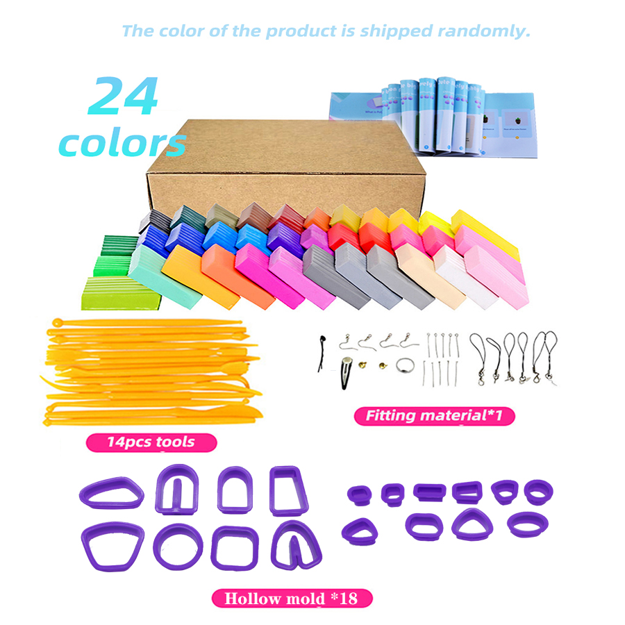 Jewelry Making Kits For Girls - Polymer Clay ต่างหูทําชุดรวม 18 ชิ้นเครื่องมือ 24