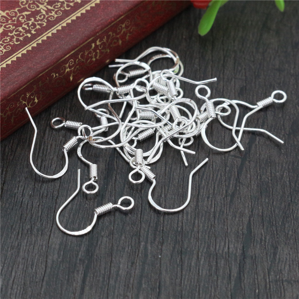 Jewelry Making Class - 50ชิ้น16มิลลิเมตรเงินแท้925ผลการวิจัยต่างหูตะขอจับมืออุปกรณ์เสริมสำหรับเครื่องประดับ DIY ทำขายส่ง Jewelrys