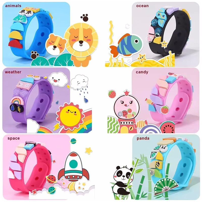Jewelry Making Kits For Girls - 6 ชิ้น/เซ็ตเด็กบล็อกอาคาร Dots สร้อยข้อมือ DIY Creative