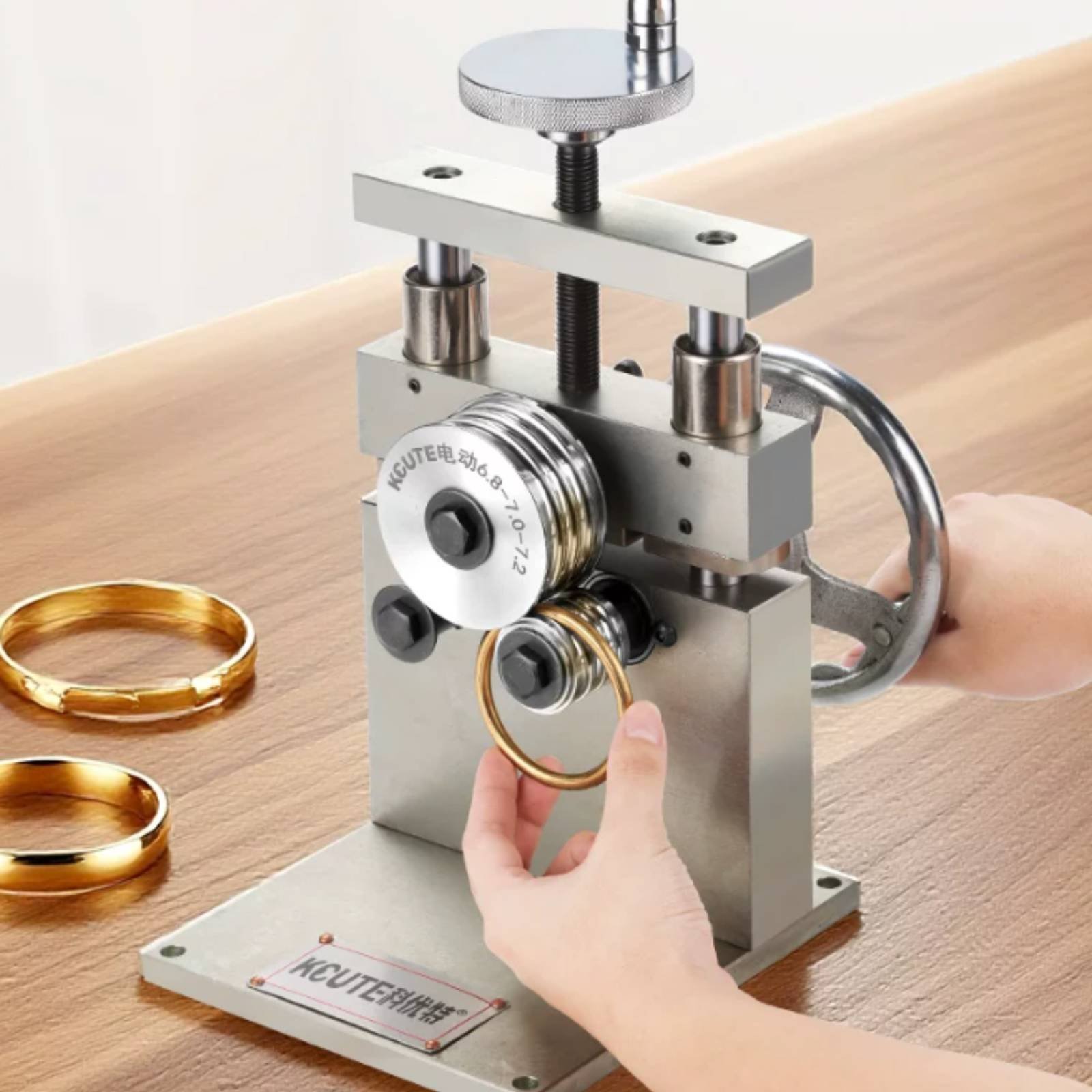 Jewelry Making Machine - เครื่องขึ้นรูปกำไลแบบแมนนวลอเนกประสงค์ เครื่องดัดสายและกำไล เครื่องมือช่างทอง จัดตำแหน่งได้อย่างแม่นยำสำหรับช่างโลหะ