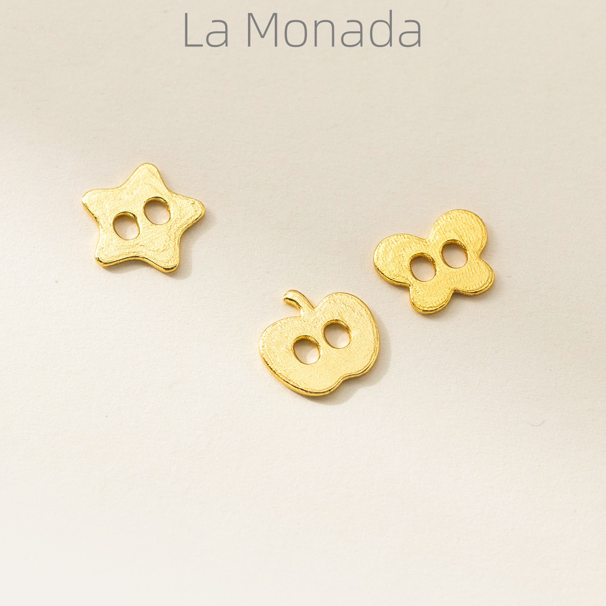 Jewelry Making In La - ชาร์มเงินแท้ 925 รูปทรงน่ารักแบบ 2 รู สำหรับทำสร้อยข้อมือ