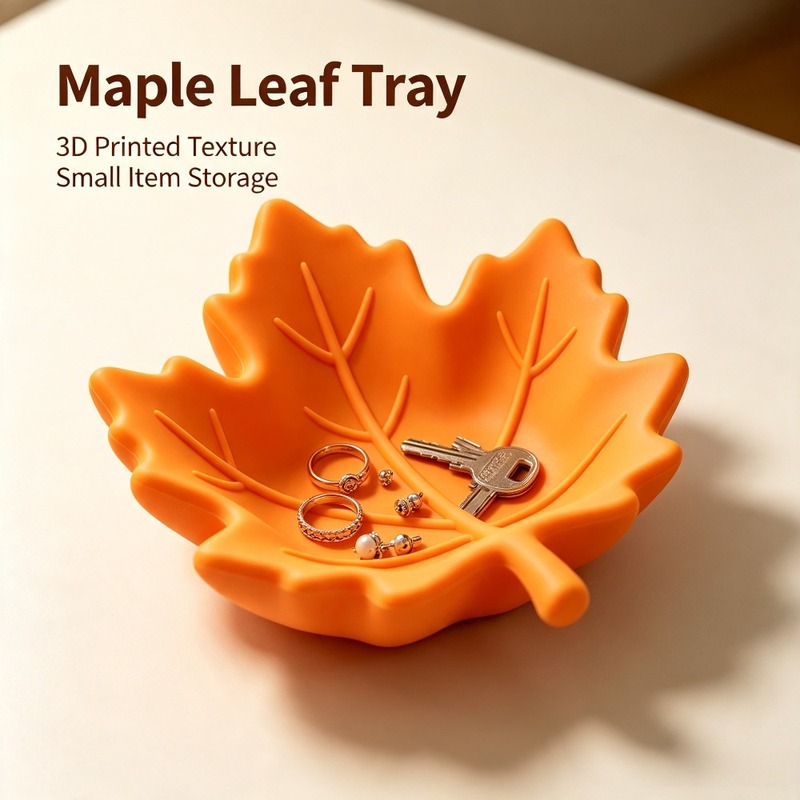 ถาดตกแต่งใบเมเปิลพิมพ์ 3 มิติ, - Jewelry Making Desk บทวิจารณ์และราคา