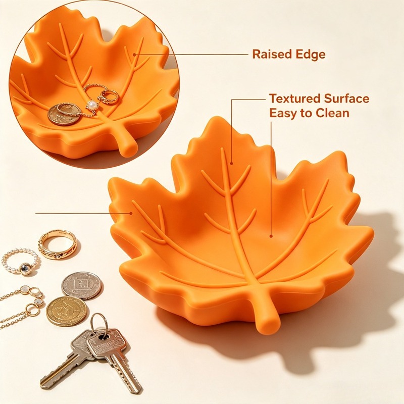 ถาดตกแต่งใบเมเปิลพิมพ์ 3 มิติ, - Jewelry Making Desk บทวิจารณ์และราคา