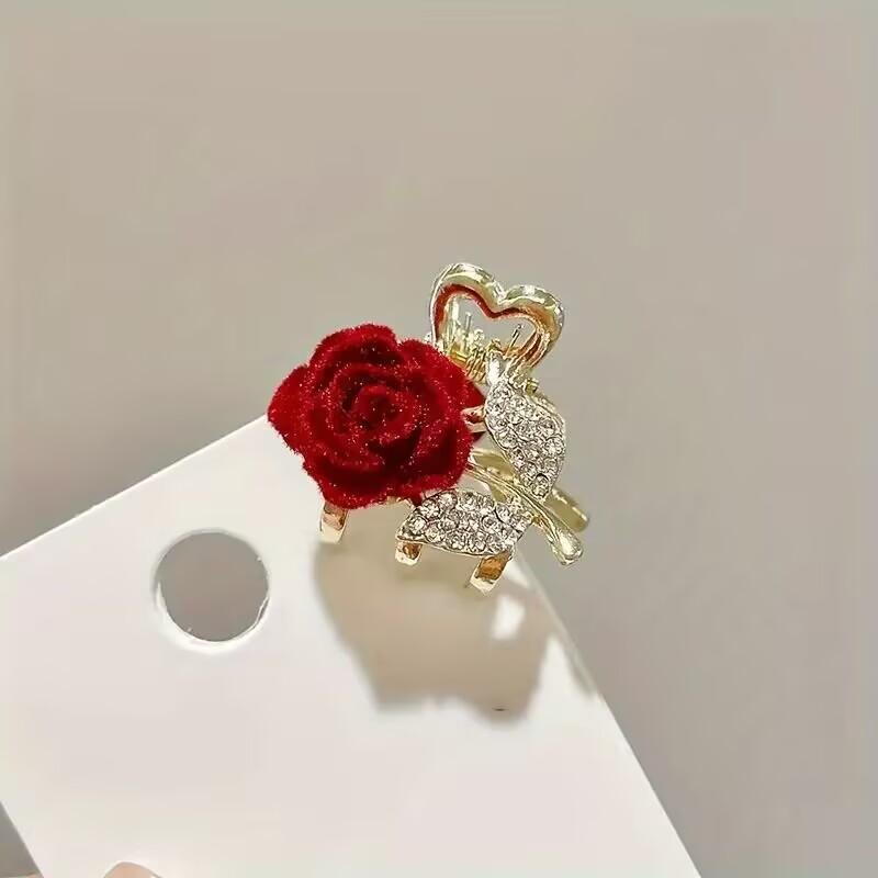 กิ๊บติดผมรูปดอกกุหลาบประดับเพช - Jewelry Making Adults บทวิจารณ์และราคา