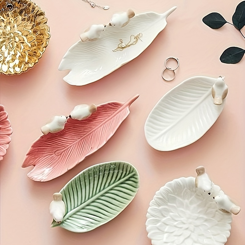 ใหม่น่ารักนกติ่มซําถาดเซรามิคค - Jewelry Making Desk บทวิจารณ์และราคา