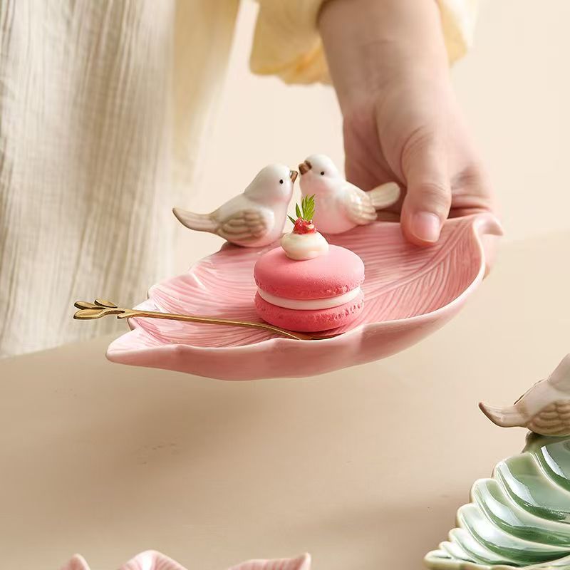 ใหม่น่ารักนกติ่มซําถาดเซรามิคค - Jewelry Making Desk บทวิจารณ์และราคา