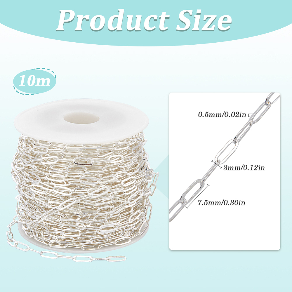 โซ่คลิปหนีบกระดาษสีเงินยาว 32. - Chain Roll Cable บทวิจารณ์และราคา