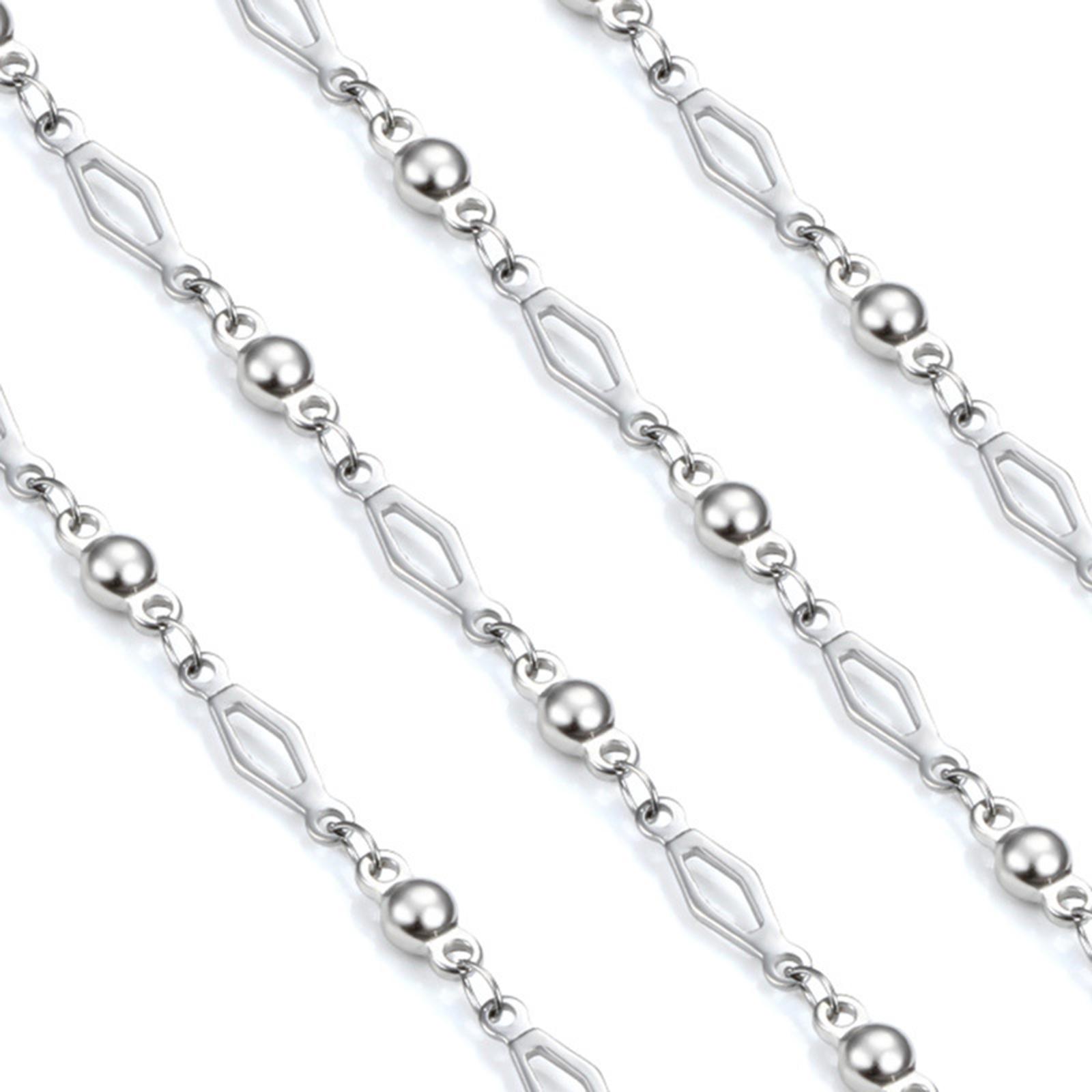 โซ่ลูกปัดสแตนเลสสีเงินแบบม้วน  - Chain Roll Cable บทวิจารณ์และราคา