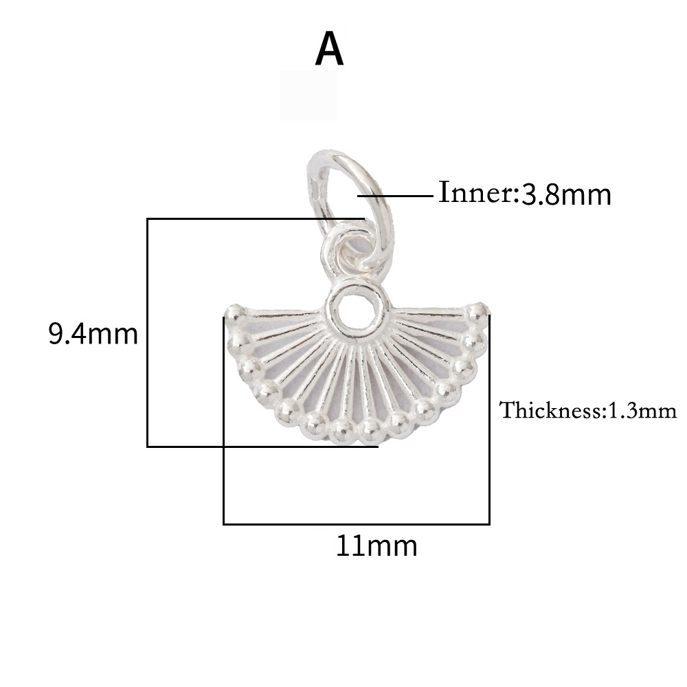 จี้เงิน 925 รูปหัวใจกลวงทรงพัด - Jewelry Making In La บทวิจารณ์และราคา