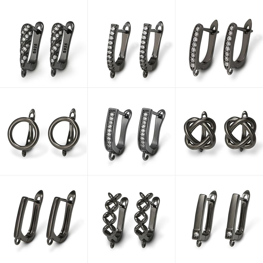 YANASI ต่างหูทองเหลืองสีดำ 1 ค - Jewelry Making Class บทวิจารณ์และราคา