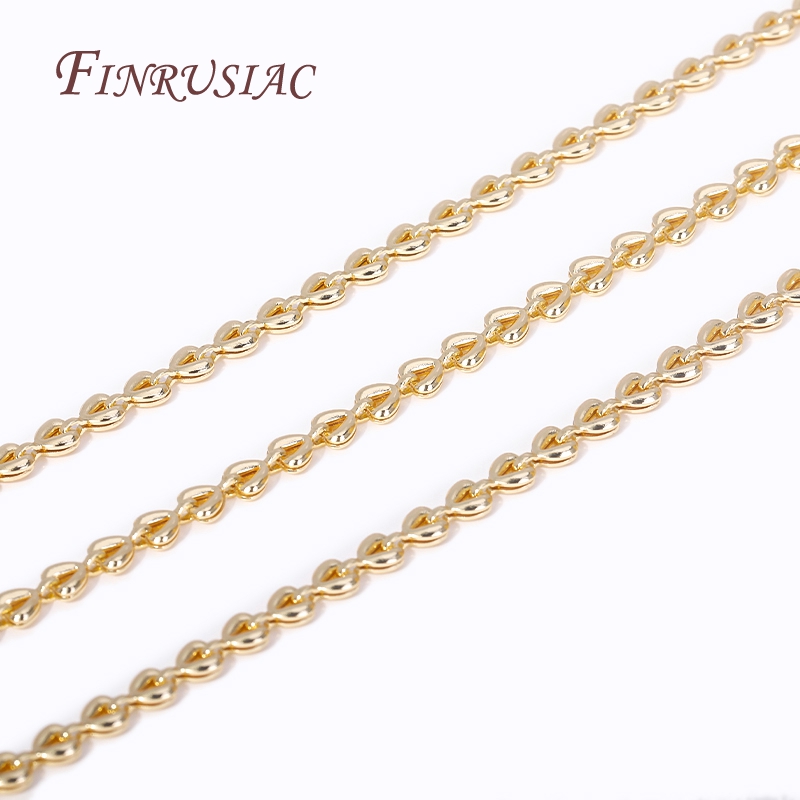 หลายประเภท 14K Gold Plated โซ่ - Chain Roll Cable บทวิจารณ์และราคา