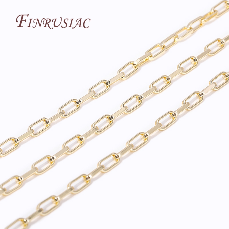 หลายประเภท 14K Gold Plated โซ่ - Chain Roll Cable บทวิจารณ์และราคา
