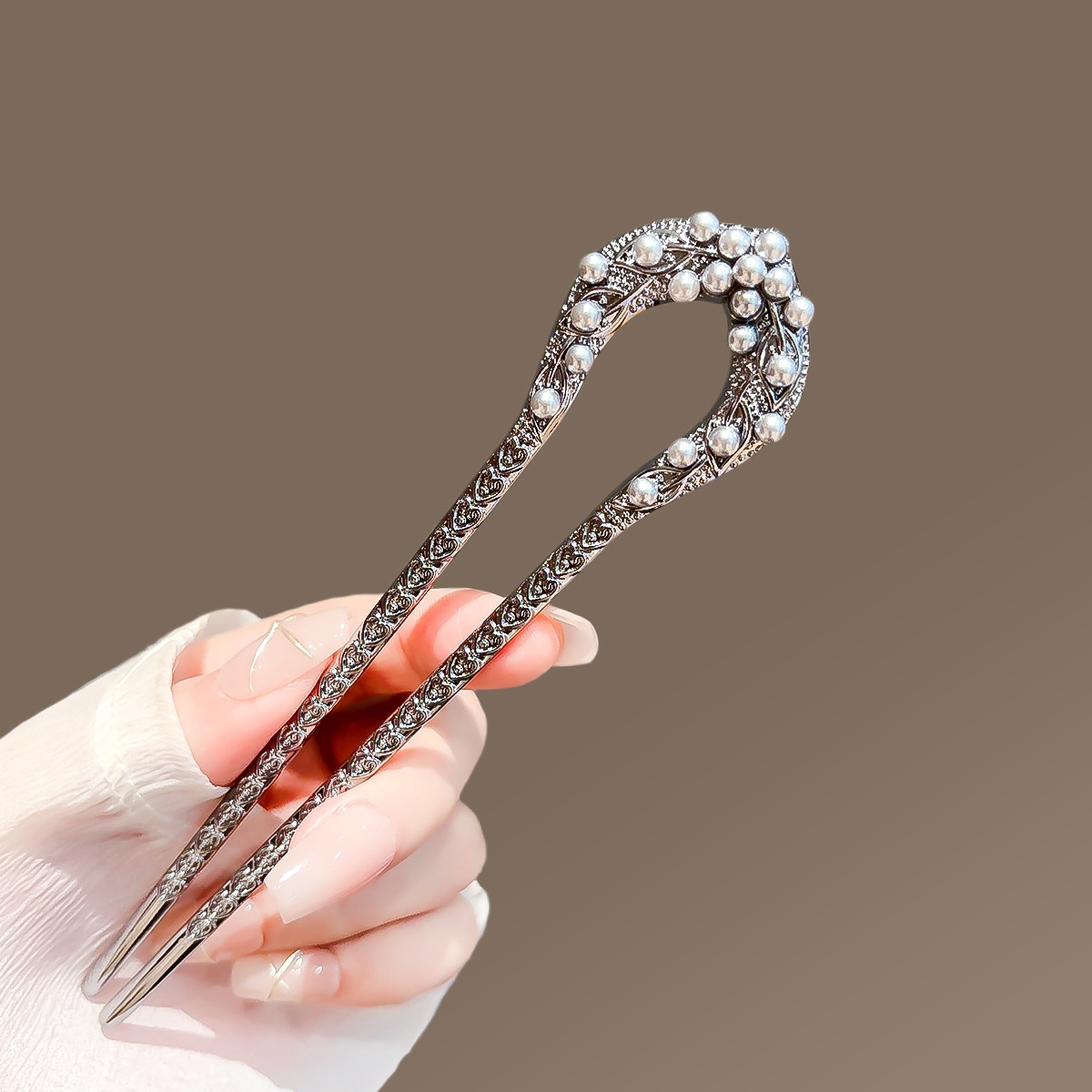 New Pearl U Shaped Hairpin สํา - Jewelry Making Adults บทวิจารณ์และราคา