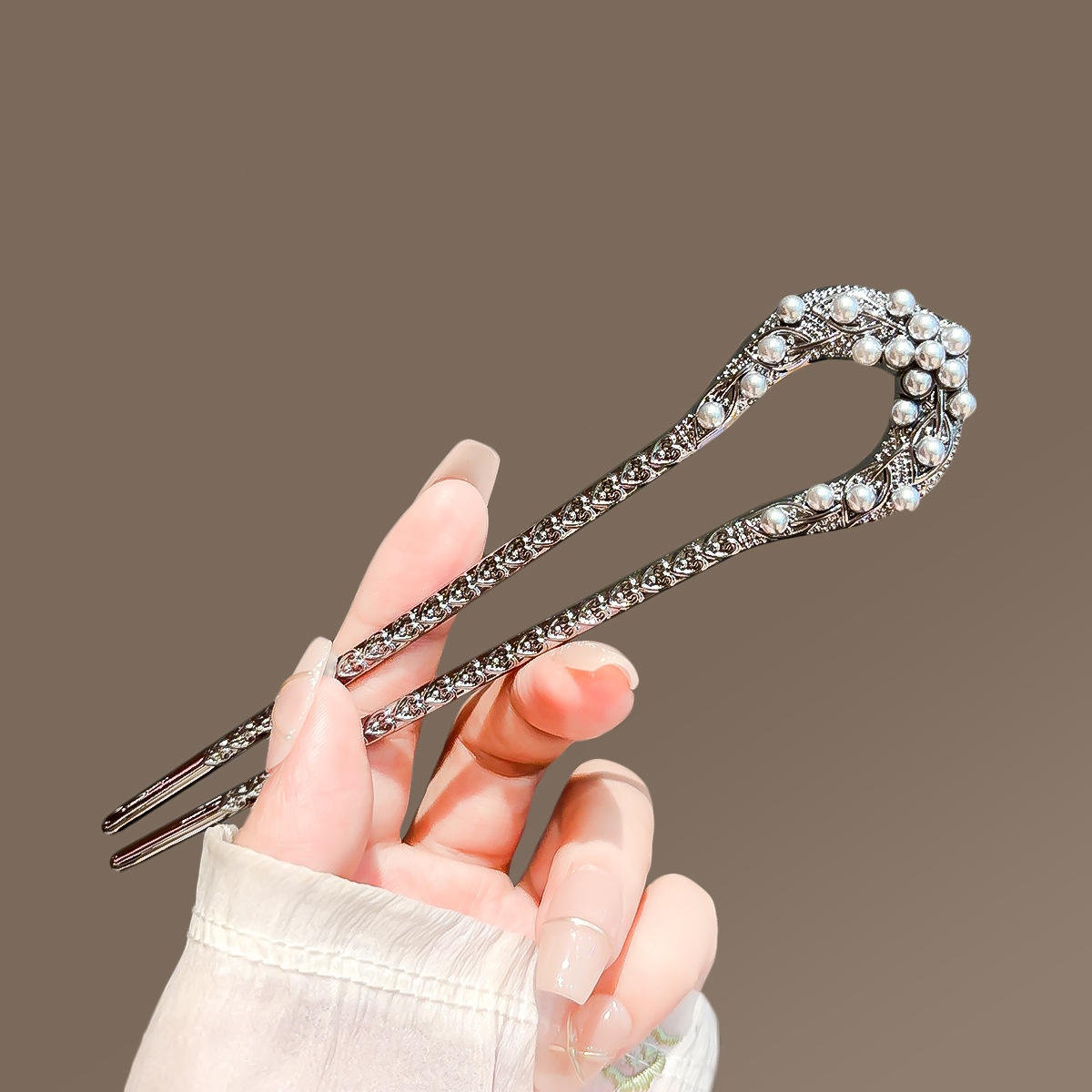 New Pearl U Shaped Hairpin สํา - Jewelry Making Adults บทวิจารณ์และราคา