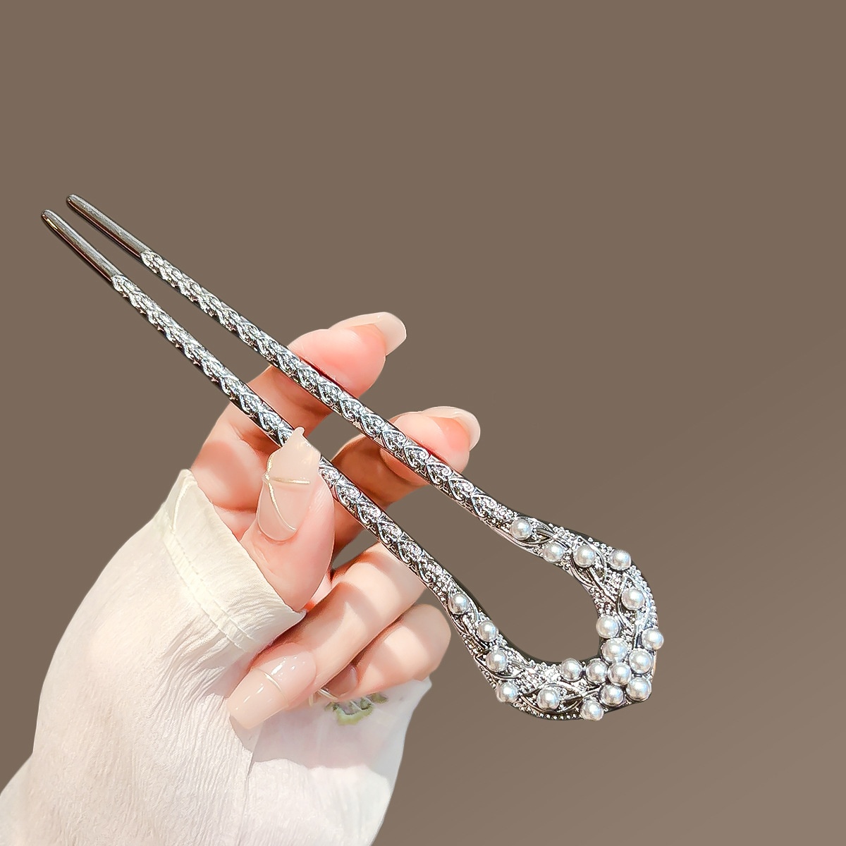New Pearl U Shaped Hairpin สํา - Jewelry Making Adults บทวิจารณ์และราคา