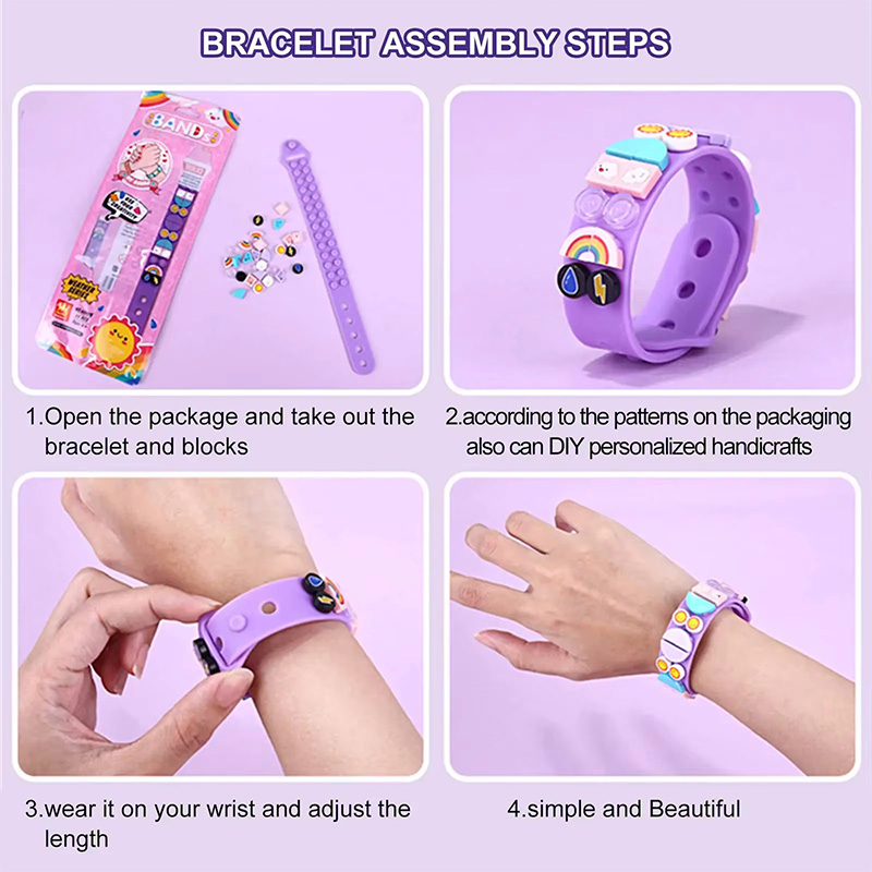 6 ชิ้น/เซ็ตเด็กบล็อกอาคาร Dots - Jewelry Making Kits For Girls บทวิจารณ์และราคา