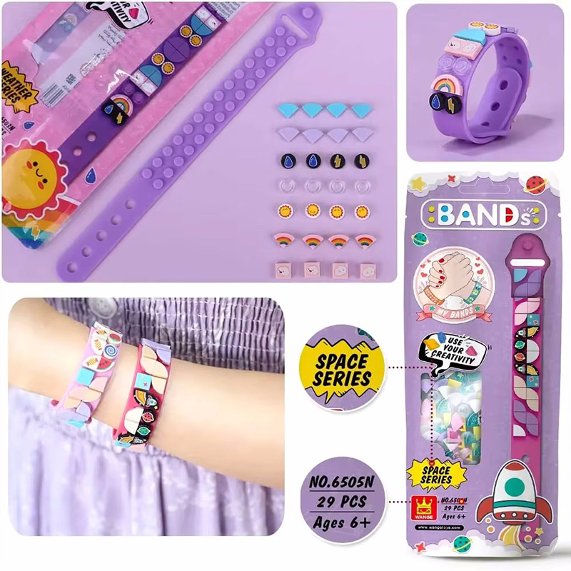 6 ชิ้น/เซ็ตเด็กบล็อกอาคาร Dots - Jewelry Making Kits For Girls บทวิจารณ์และราคา