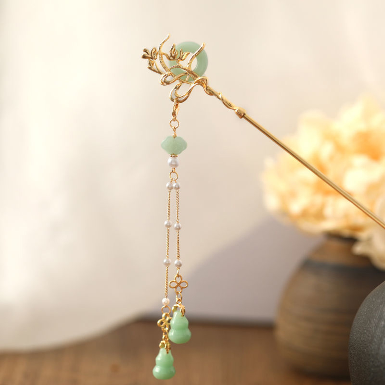 สไตล์จีนแก้วสําหรับผู้หญิงEleg - Jewelry Making Adults บทวิจารณ์และราคา