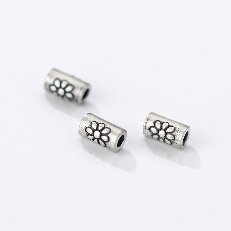 ลูกปัดเงินแท้ 925 รูปทรงกระบอก - Jewelry Making In La บทวิจารณ์และราคา