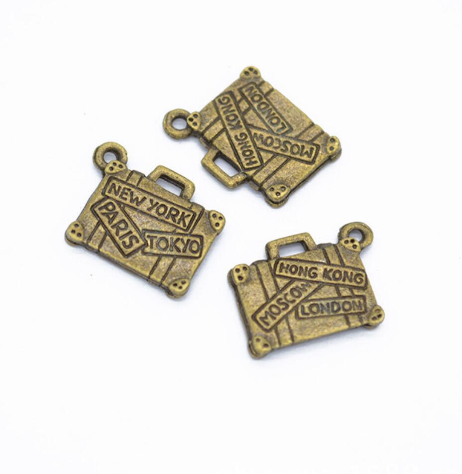150 ชิ้น ชาร์ม กระเป๋าเดินทาง  - Jewelry Making Tokyo บทวิจารณ์และราคา