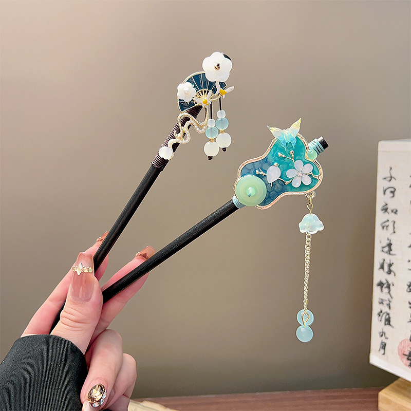 กิ๊บติดผมพู่ห้อยแบบคลาสสิก สีด - Jewelry Making Adults บทวิจารณ์และราคา