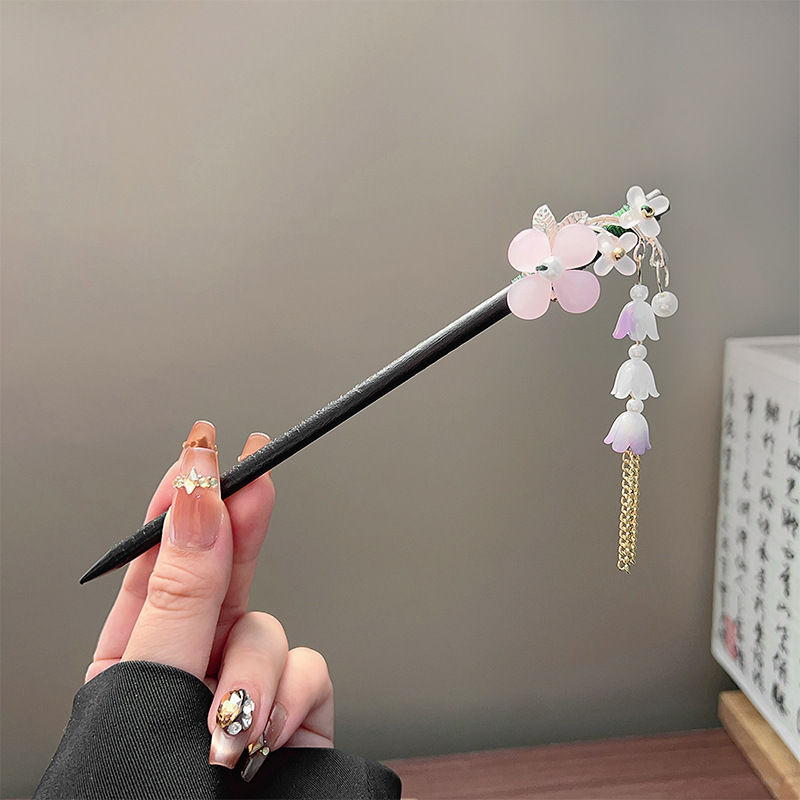 กิ๊บติดผมพู่ห้อยแบบคลาสสิก สีด - Jewelry Making Adults บทวิจารณ์และราคา
