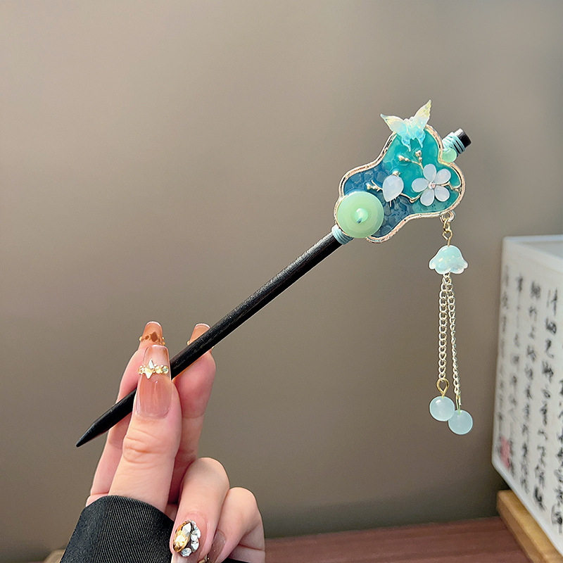 กิ๊บติดผมพู่ห้อยแบบคลาสสิก สีด - Jewelry Making Adults บทวิจารณ์และราคา