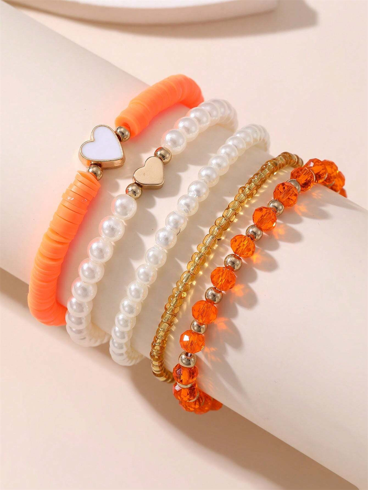5 ชิ้นหัวใจสีชมพูเด็กสร้อยข้อม - Jewelry Making Kits For Girls บทวิจารณ์และราคา